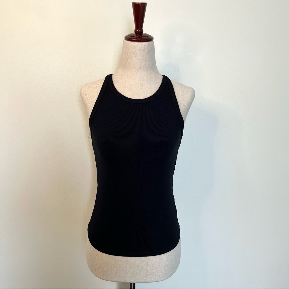 Forever 21 Black Ribbed Tank Top